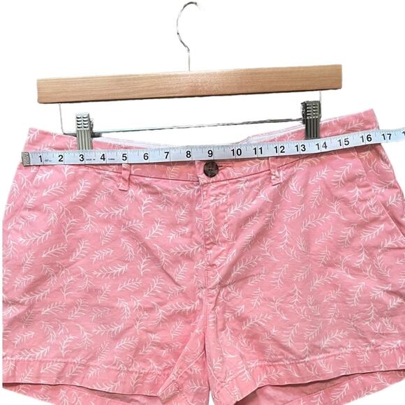 Old Navy Womens What A Dahlia Size 8 Pink & White Flat Front Shorts Summer Beach - Picture 4 of 8